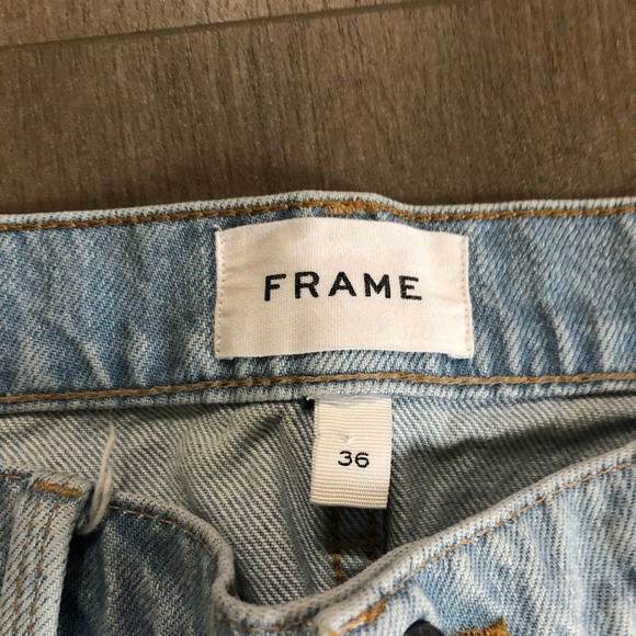 Frame Denim Bluebell L’Homme Cutoff Denim Jean Shorts 36 - Picture 3 of 4